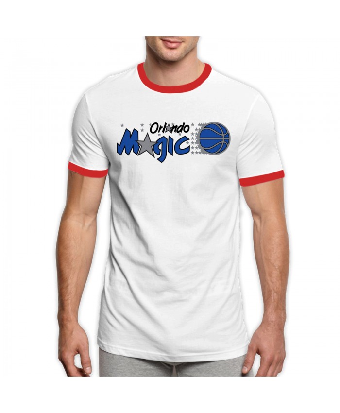 Orlando Magic 13 Men's Ringer T-Shirt Orlando Magic ORL Red