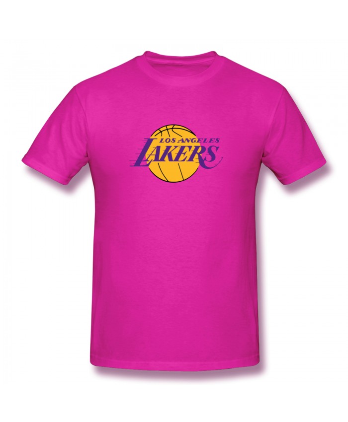 Orlando Magic Schedule Men's Basic Short Sleeve T-Shirt LeBron's Lakers Fuchusia