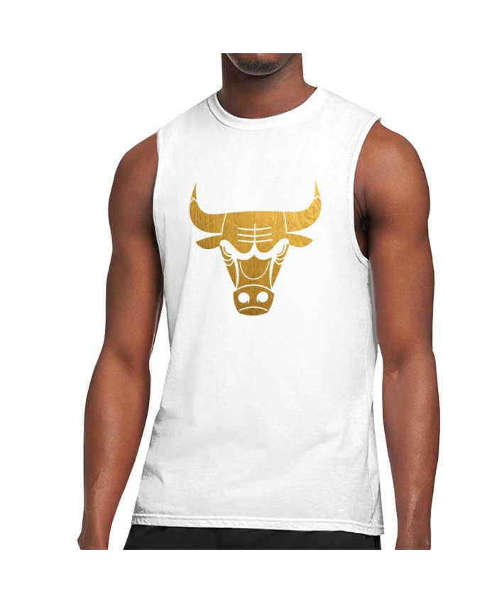 Outdoor Basketball Men's Sleeveless T-Shirt Chicago Bulls CHI White