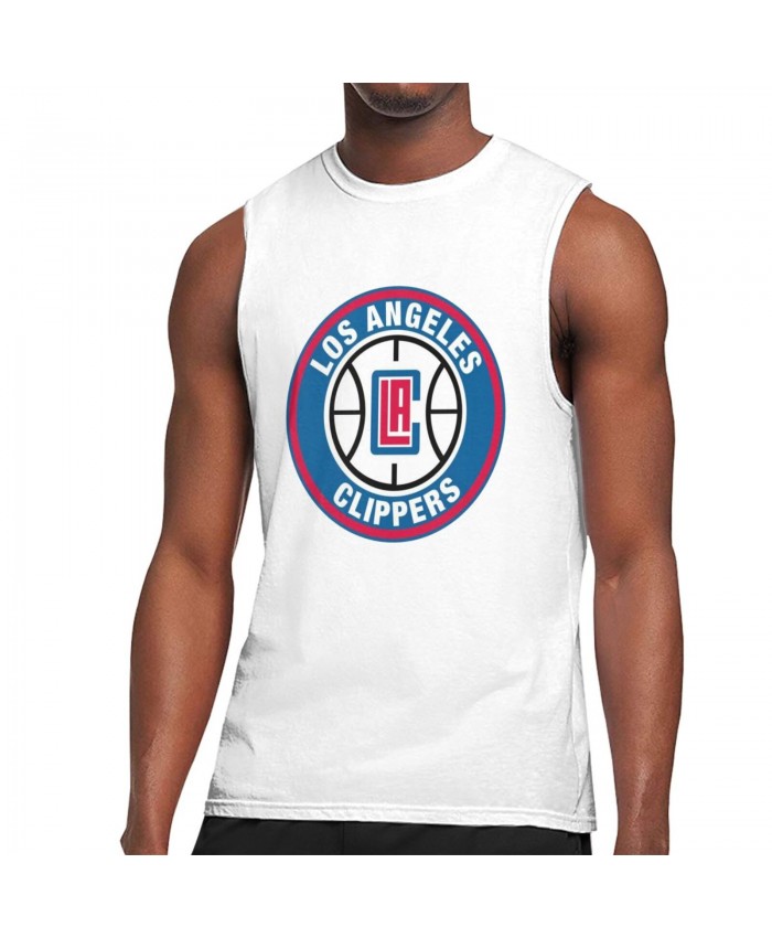 Panini Prizm Basketball Men's Sleeveless T-Shirt Los Angeles Clippers LAC White