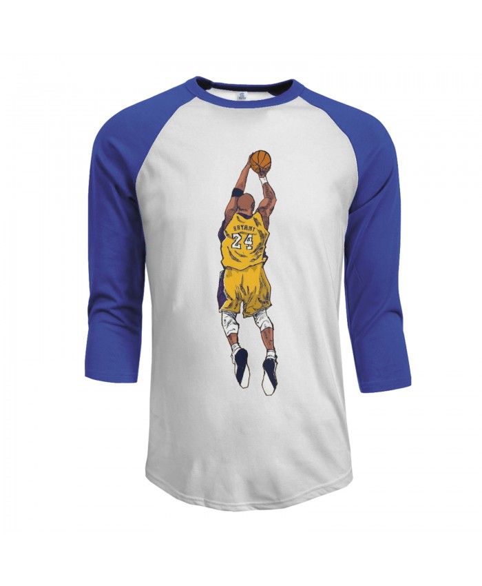 Paul Westphal Men's Raglan Sleeves Baseball T-Shirts Kobe Bryant Aesthetic Basketball Blue