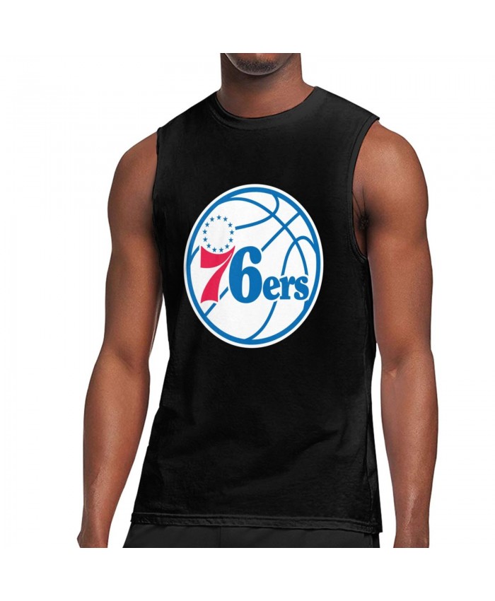 Phila 76 Men's Sleeveless T-Shirt Philadelphia 76ers PHI Black