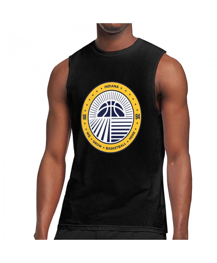 Prince Basketball Men's Sleeveless T-Shirt Indiana Pacers IND Black