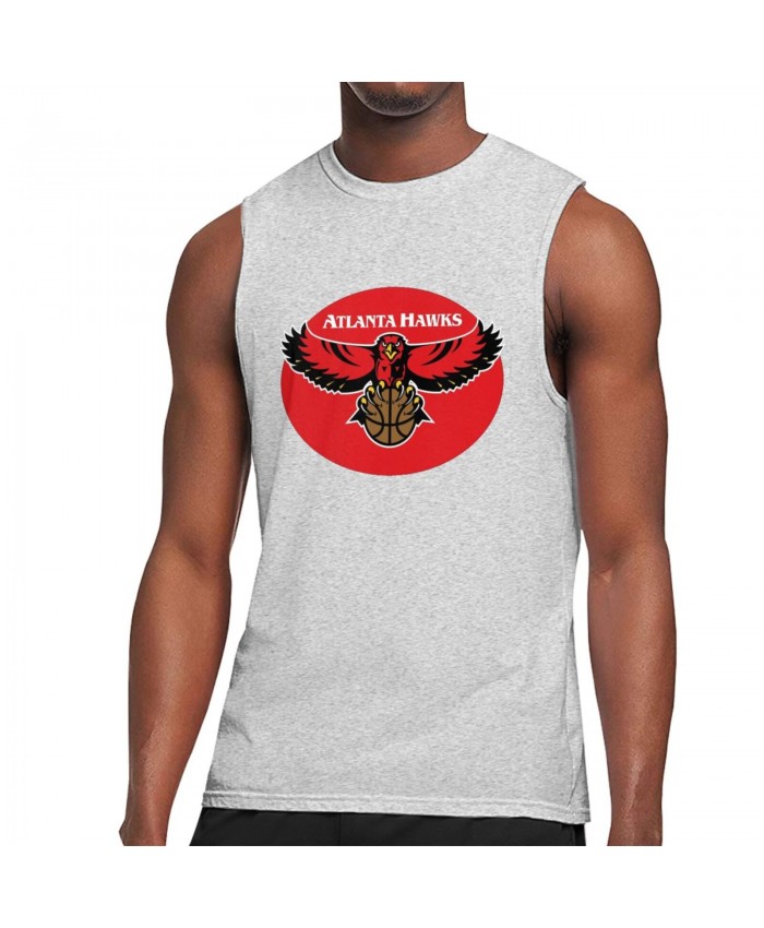 Rafer Alston Men's Sleeveless T-Shirt Atlanta Hawks Logo 1995 Gray