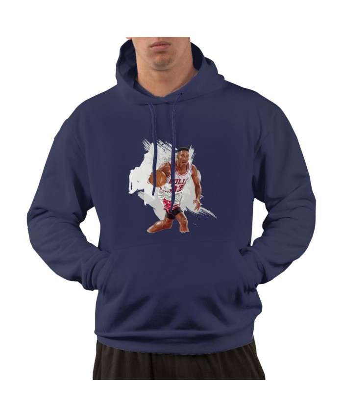 Reggie Miller Scottie Pippen Men's hoodie Scottie Pippen Navy