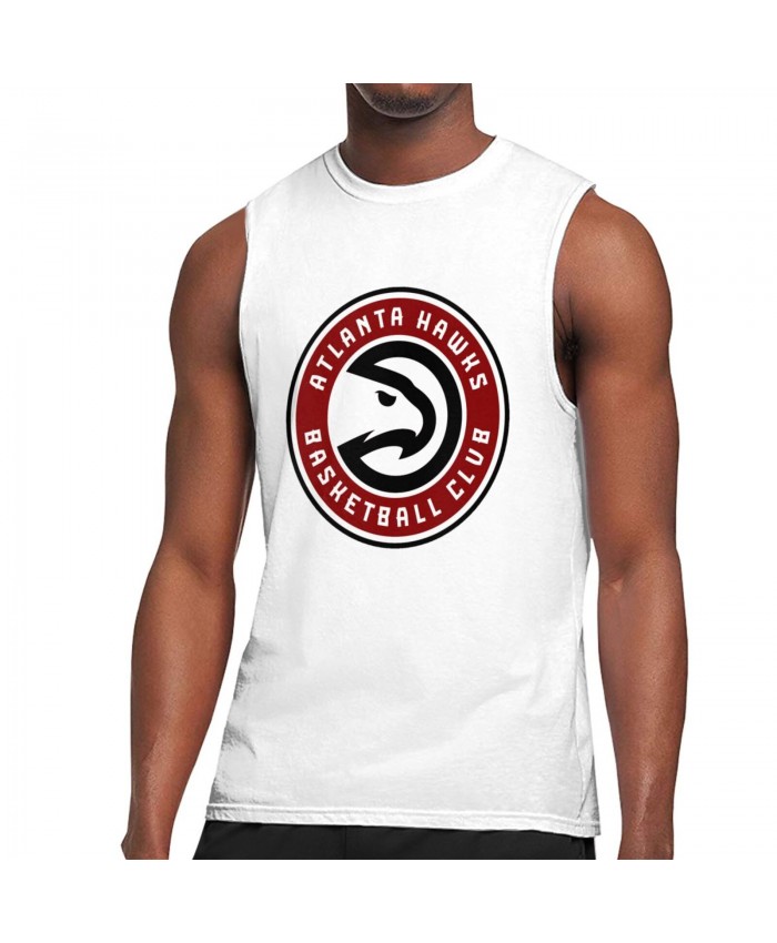 Richmond Basketball Men's Sleeveless T-Shirt Atlanta Hawks ATL White