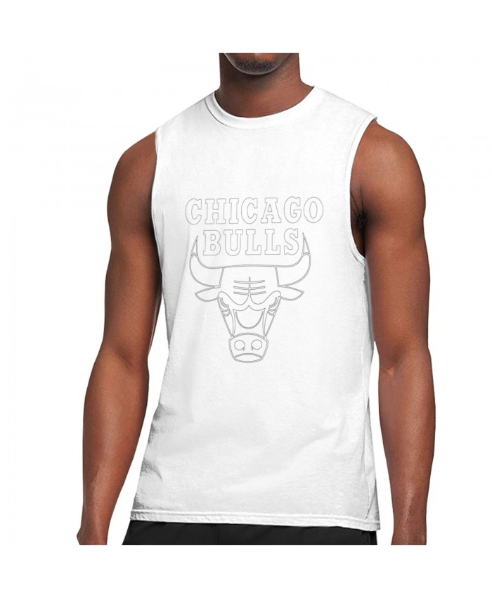 Robinson Chicago Bulls Men's Sleeveless T-Shirt NBA Chicago Bulls CHI White
