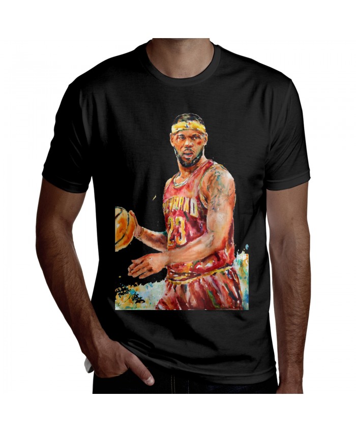 Rondo Lakers Men's Short Sleeve T-Shirt Lebron James Black