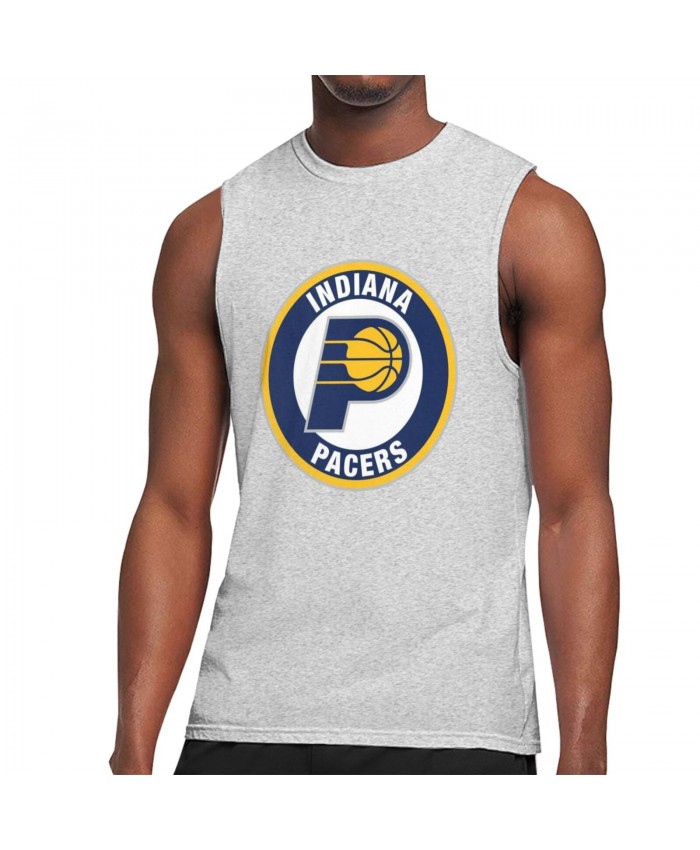 Sacramento Kings Indiana Pacers Men's Sleeveless T-Shirt Indiana Pacers IND Gray