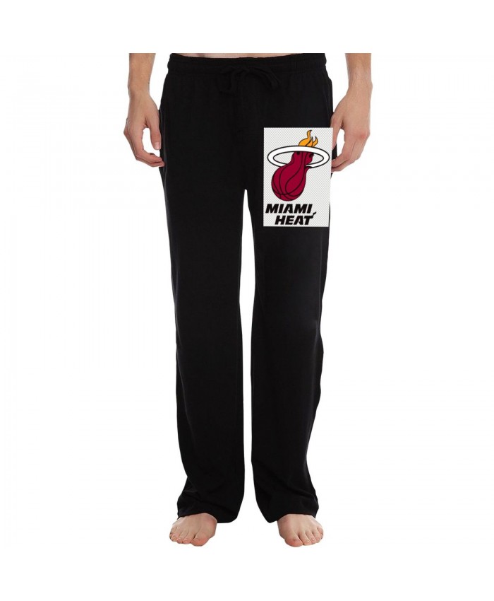 Saint Joseph'S Basketball Men's sweatpants Miami Heat NBA Logo Basketball Black