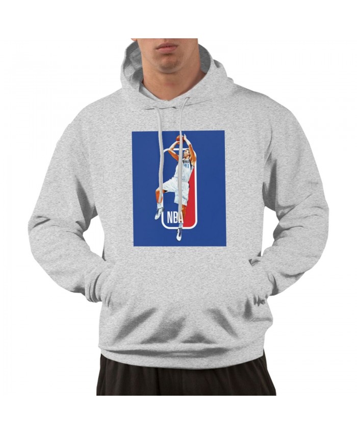 Santa Clara Basketball Men's hoodie Dirk Nowitzki Gray