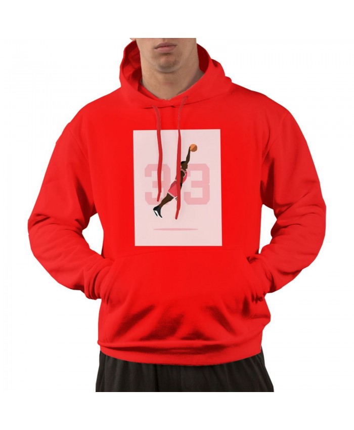 Scottie Pippen N Men's hoodie Scottie Pippen Red