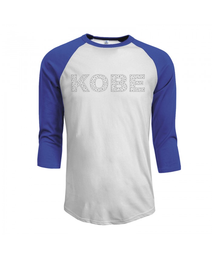 Scottie Pippen Stats Men's Raglan Sleeves Baseball T-Shirts Kobe Bryant Blue
