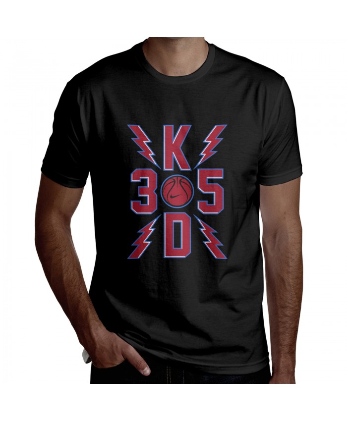 Sixers Roster Men's Short Sleeve T-Shirt Kevin Durant Black