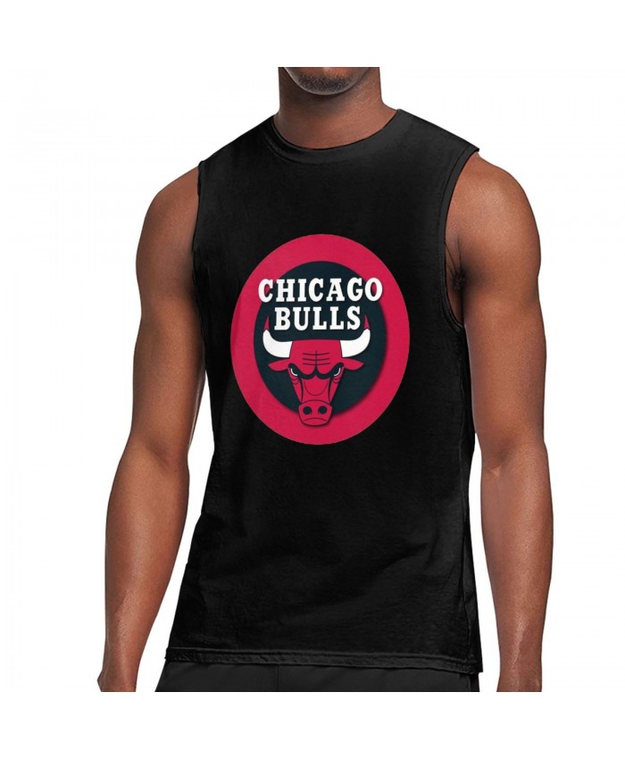 South Carolina Basketball Men's Sleeveless T-Shirt NBA Chicago Bulls CHI Black