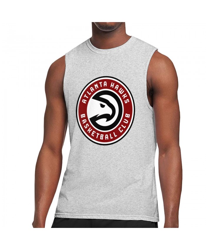 St Bonaventure Basketball Men's Sleeveless T-Shirt Atlanta Hawks ATL Gray