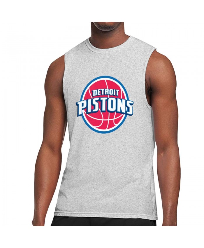 Stanley Johnson Detroit Pistons Men's Sleeveless T-Shirt Detroit Pistons DET Gray