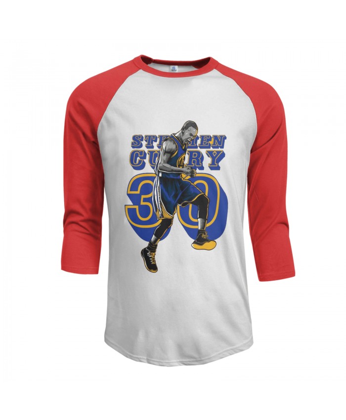 Steph And Seth Curry Men's Raglan Sleeves Baseball T-Shirts Stephen Curry On Behance Red