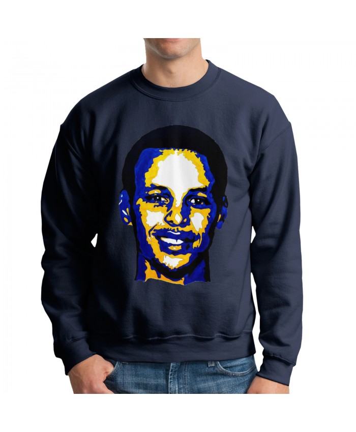 Stephen Curry Stephen Curry Men's crew neck hoodie Stephen Curry Navy