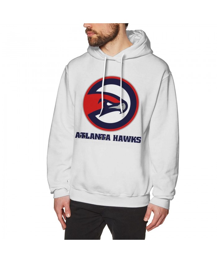 Sun Mingming Men's Hoodie Sweatshirt Atlanta Hawks ATL-3 (1) White