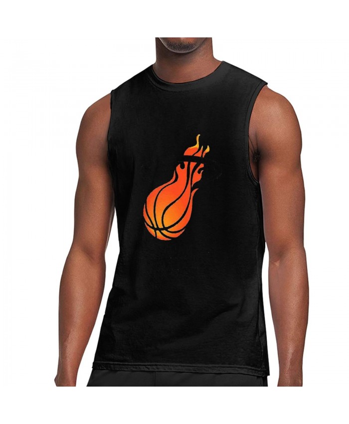 Tbt Rosters Men's Sleeveless T-Shirt Miami Heat MIA Black