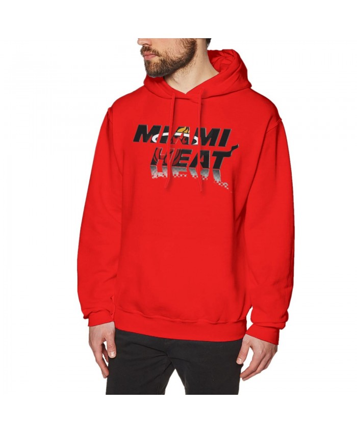 Texas Tech Basketball Men's Hoodie Sweatshirt Basketball Logo,Sports, MIAMI HEAT Red