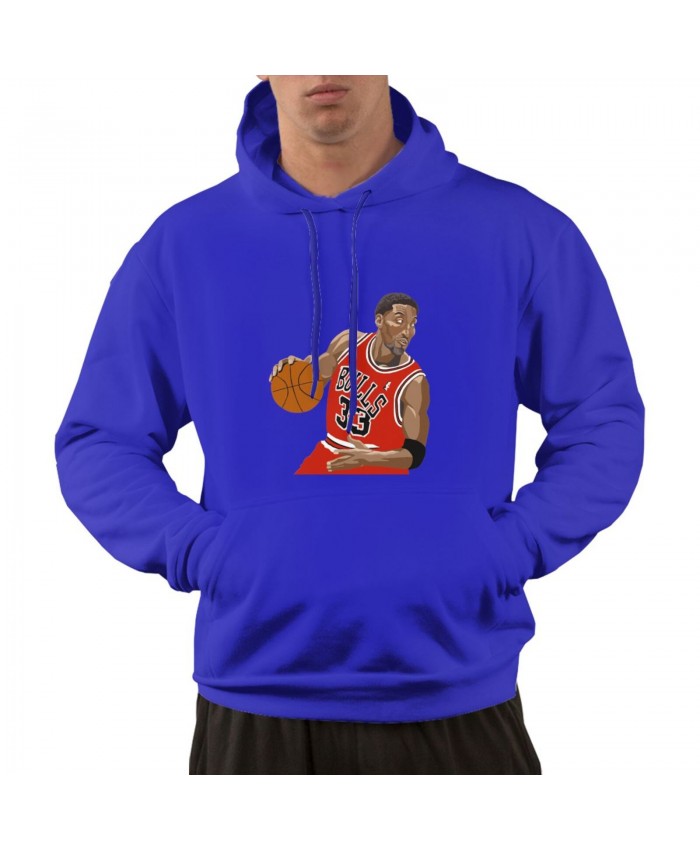 Toni Kukoč Men's hoodie Scottie Pippen Blue