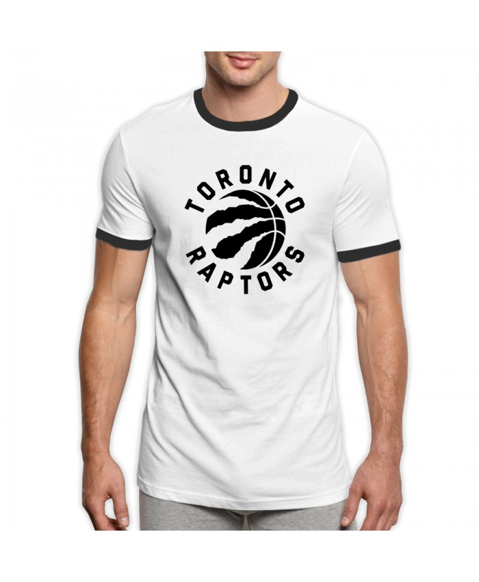 Toronto Raptors Flashscore Men's Ringer T-Shirt Toronto Raptors TOR Black