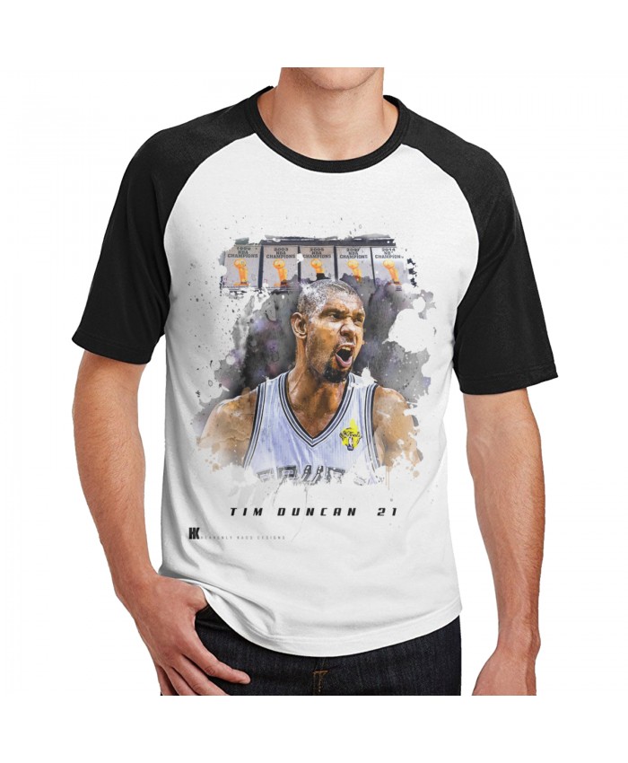Tubby Smith Men's Short Sleeve Baseball T-Shirts Last Run-Tim Duncan Tribute On Behance Black
