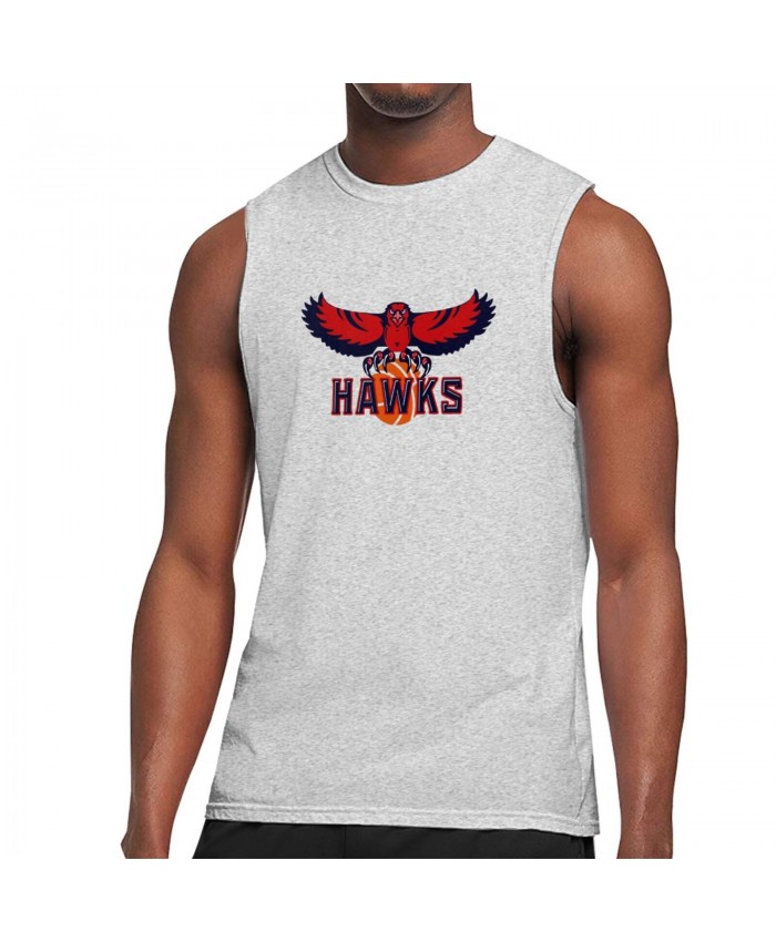 Uc Basketball Men's Sleeveless T-Shirt Atlanta Hawks ATL Gray