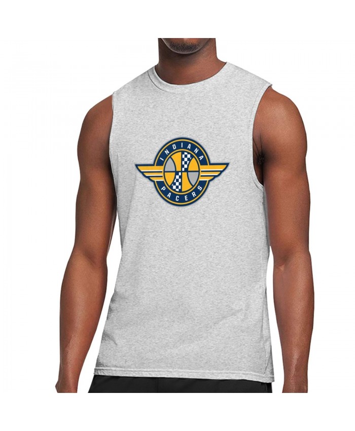 Uc Santa Barbara Basketball Men's Sleeveless T-Shirt Indiana Pacers IND Gray