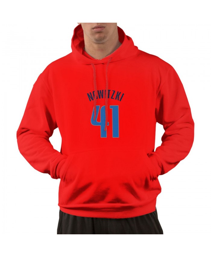 Uci Basketball Men's hoodie Dirk Nowitzki Logo Red