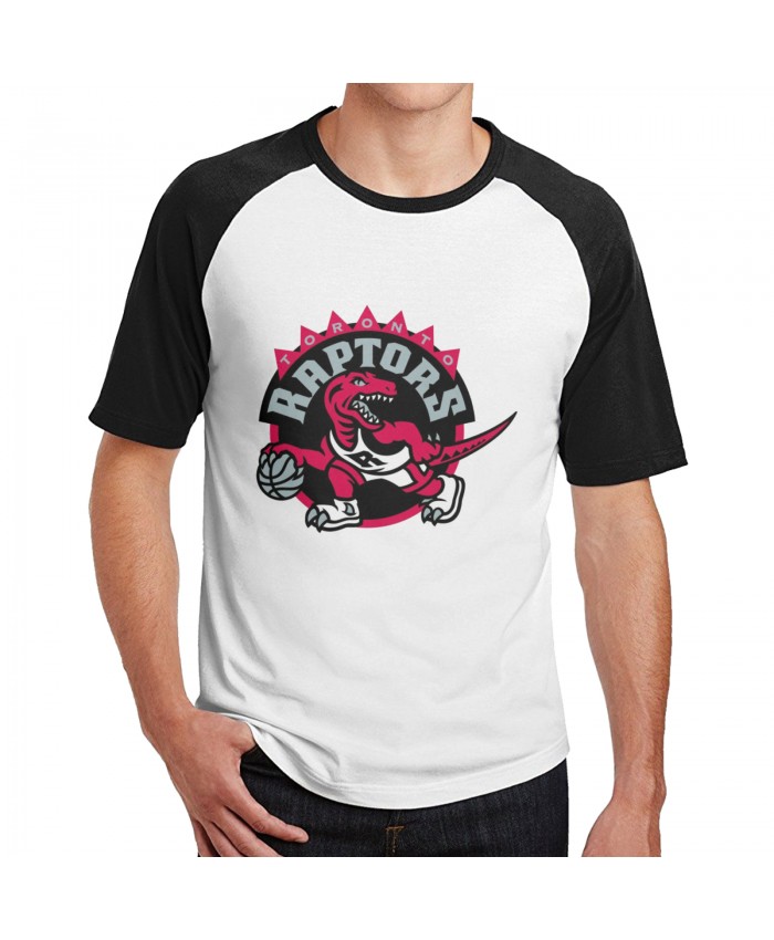 Uci Basketball Men's Short Sleeve Baseball T-Shirts Toronto Raptors TOR Black