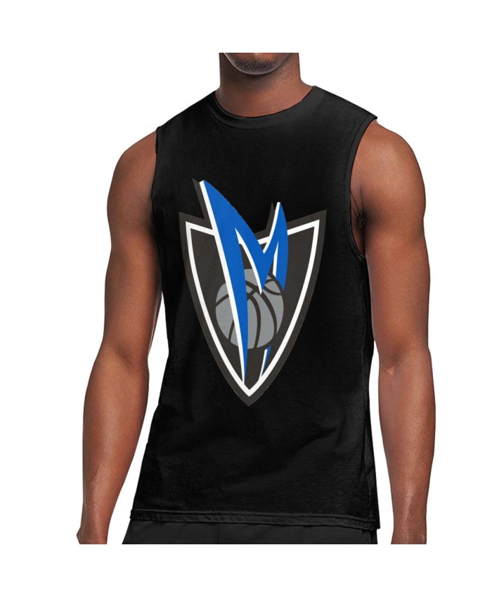 Uncle Drew Men's Sleeveless T-Shirt Dallas Mavericks Alternate Logo Black