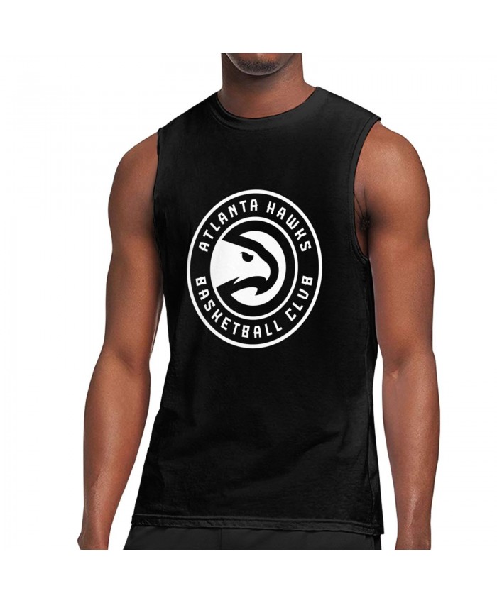 Ut Basketball Men's Sleeveless T-Shirt Atlanta Hawks ATL Black