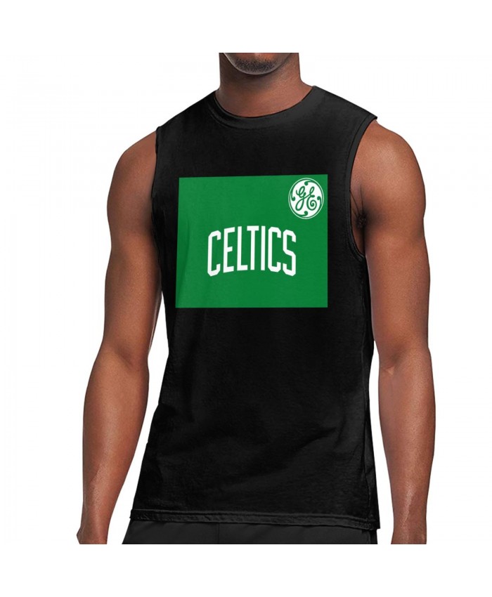 Vcu Basketball Men's Sleeveless T-Shirt Boston Celtics CEL Black