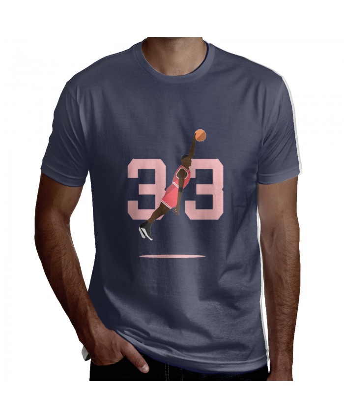Winthrop Basketball Men's Short Sleeve T-Shirt Scottie Pippen Navy