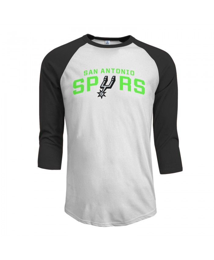 Xavier Foster Men's Raglan Sleeves Baseball T-Shirts San Antonio Spurs Black