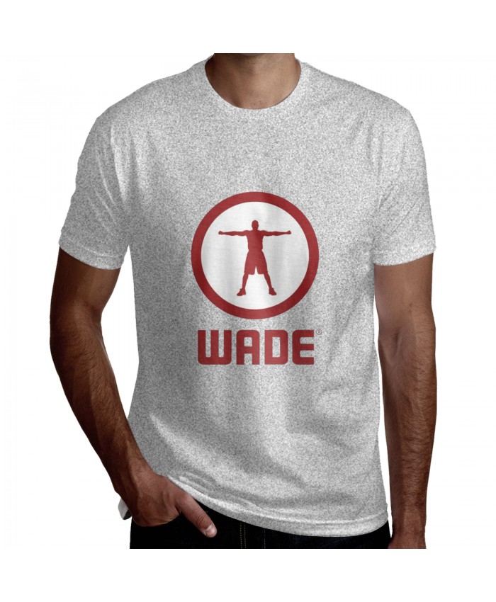 Zaire Blessing Dwyane Wade Gay Men's Short Sleeve T-Shirt Dwyane Wade Gray