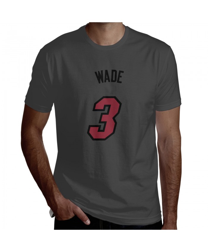 Ziaire Williams Men's Short Sleeve T-Shirt Dwyane Wade Logo Deep Heather